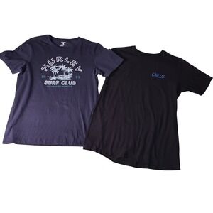 Mens‎ Hurley Surf Club O'Neill Surf Co T-Shirt Bundle Medium Graphic Tee Beach